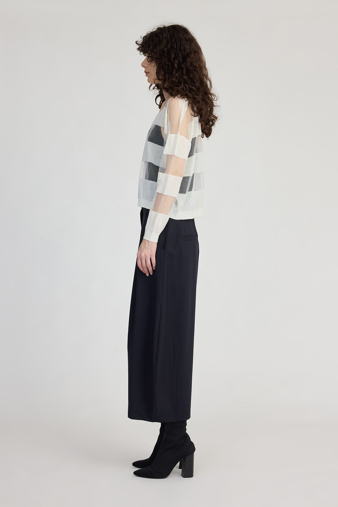 Banded Sweater (Ivory)