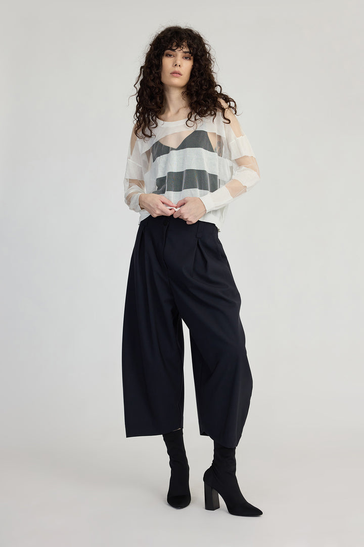 Banded Sweater (Ivory)