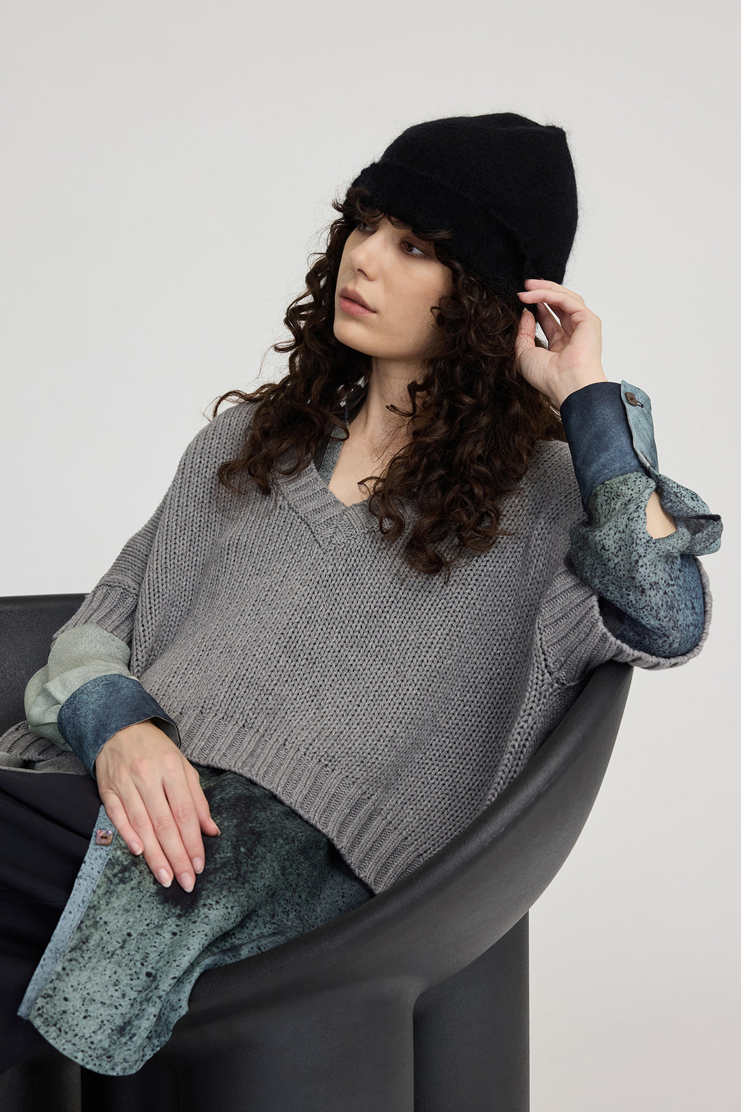 Petite Fade Sweater (Flint)