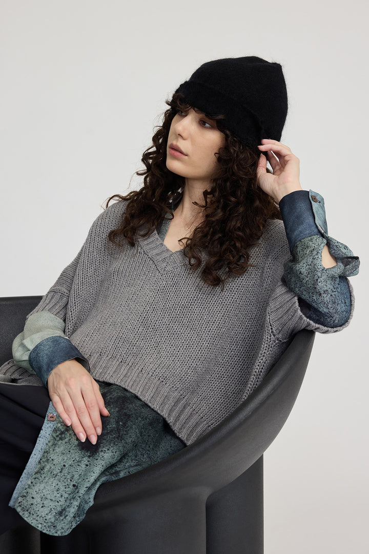 Petite Fade Sweater (Flint)