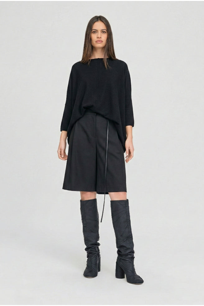 Ribbon Lucent Sweater (Black)