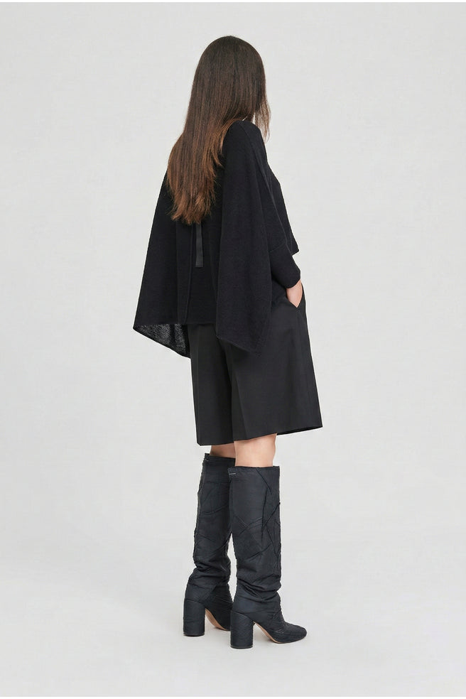 Ribbon Lucent Sweater (Black)