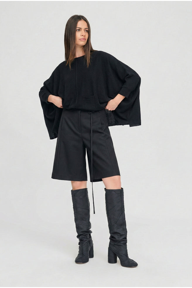 Ribbon Lucent Sweater (Black)
