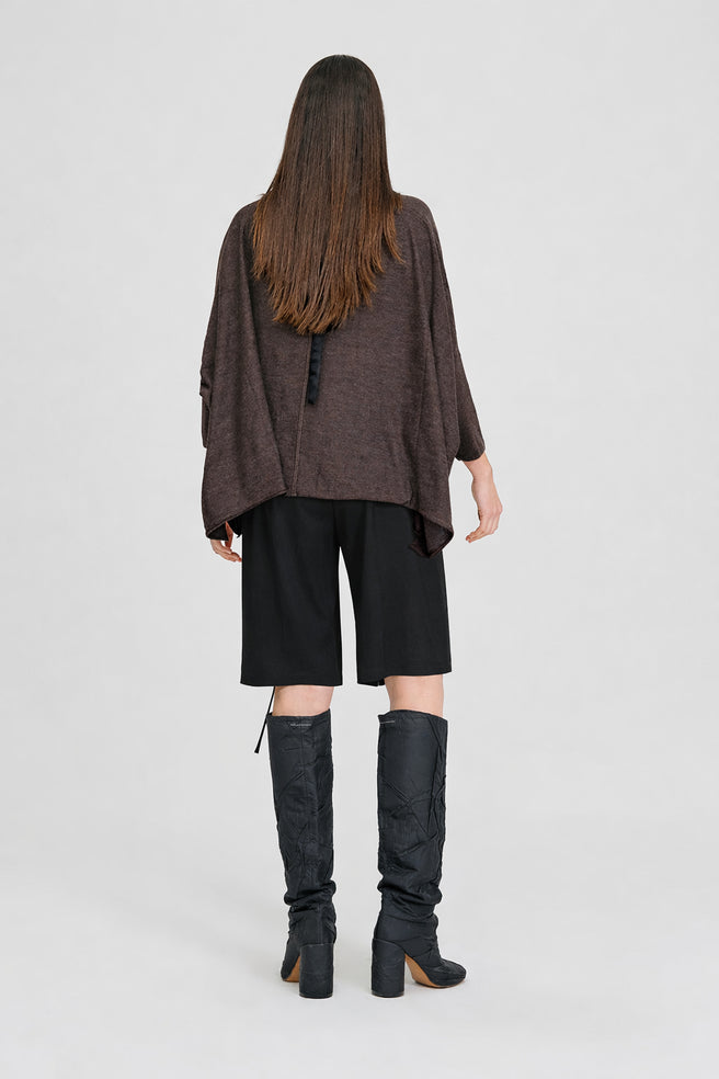 Ribbon Lucent Sweater (Chocolate)