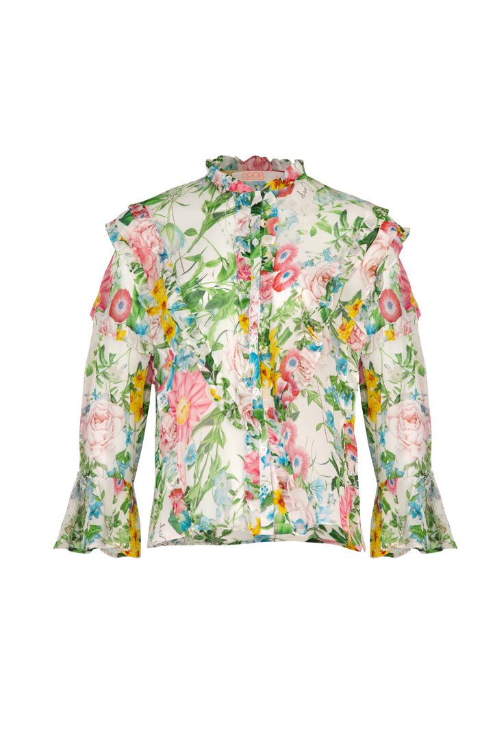 Frill Life Blouse (Floral)