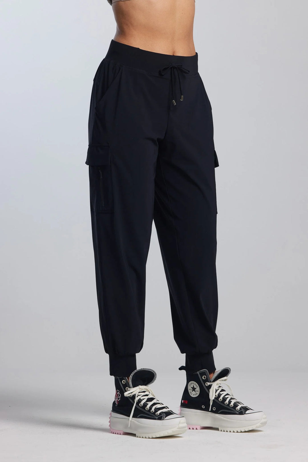 Zip Detailed Pocketed Cuffed Pant
