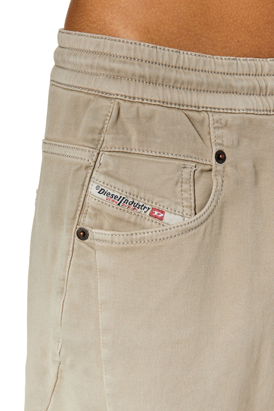 D-FAYZA Jogg Sweat Jeans (Taupe, drawstring)
