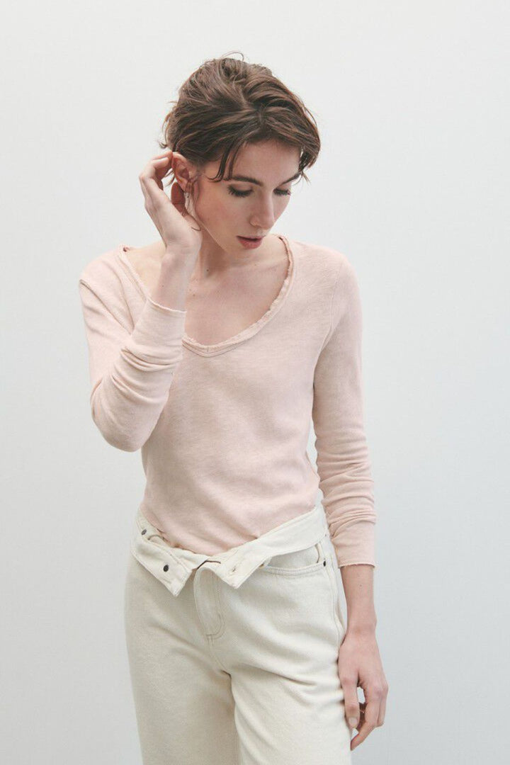 SONOMA V-NECK LONG SLEEVE (VINTAGE PEARL)