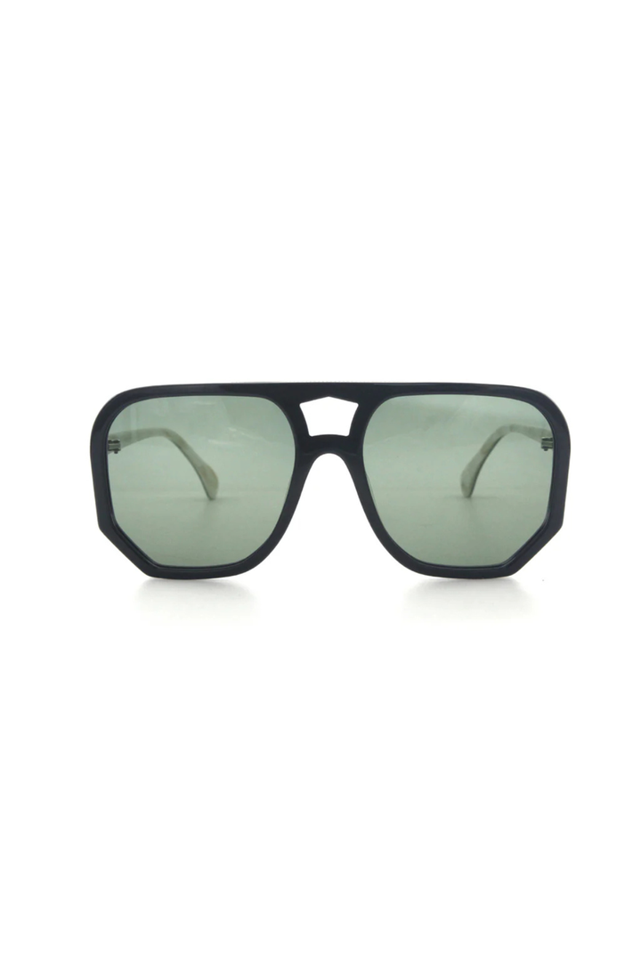 Wager Sunglasses (Black / Green)