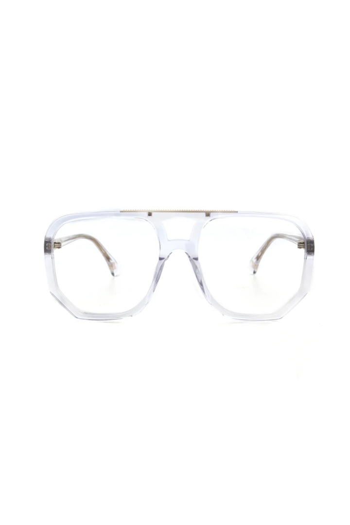 Wager Sunglasses (Crystal w Brown)