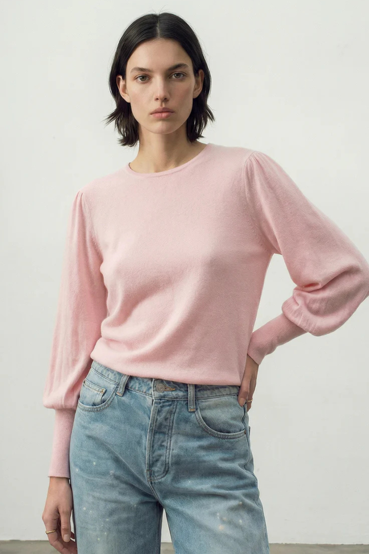071 Always Bell Sleeve (Palest Pink)