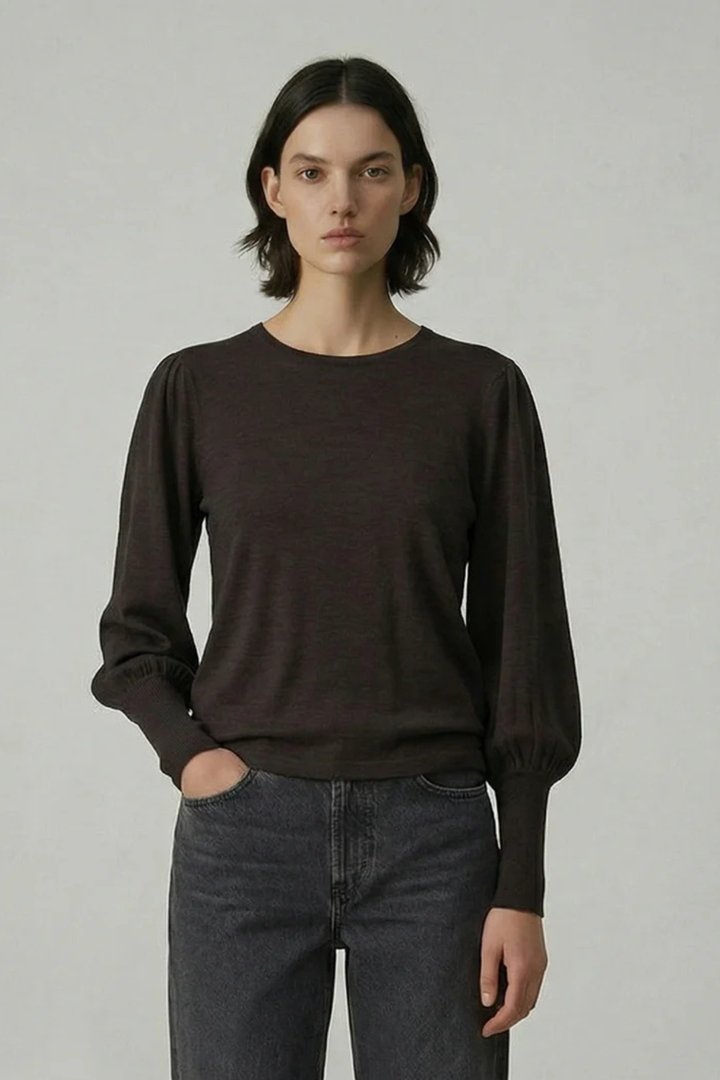 071 Always Bell Sleeve (Nut Berry)