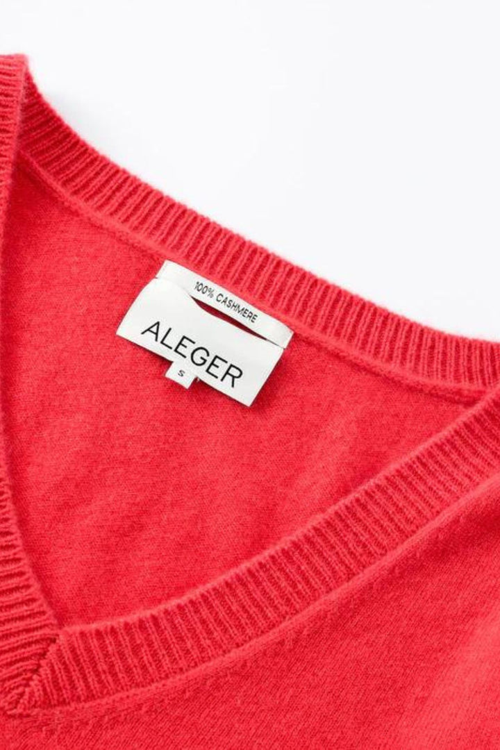N.21 CASHMERE BLEND OVERSIZED  V NECK (Poppy)