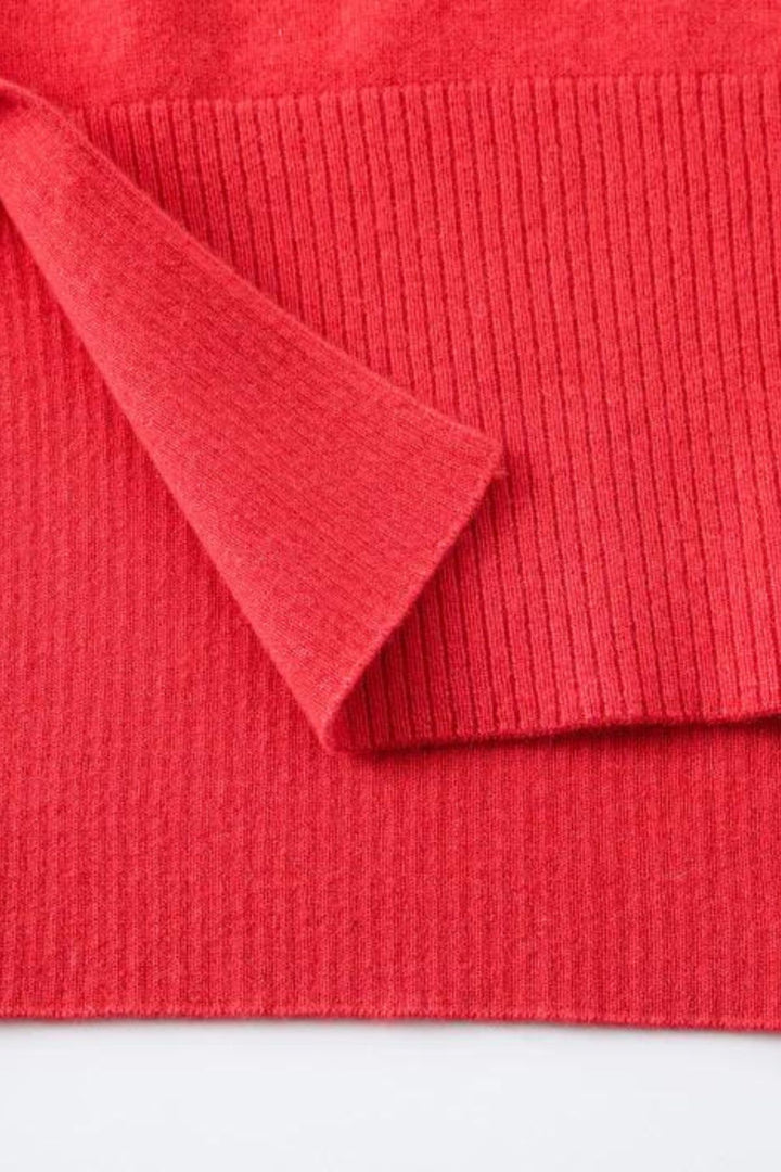 N.21 CASHMERE BLEND OVERSIZED  V NECK (Poppy)