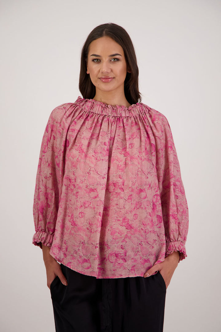 Annabella Top (Pink Floral)
