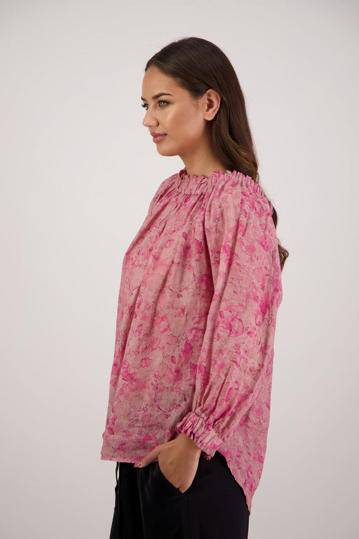 Annabella Top (Pink Floral)