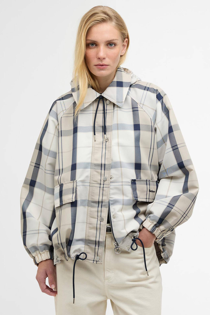 Ballina Check Showerproof Jacket (Dress Navy Tartan)