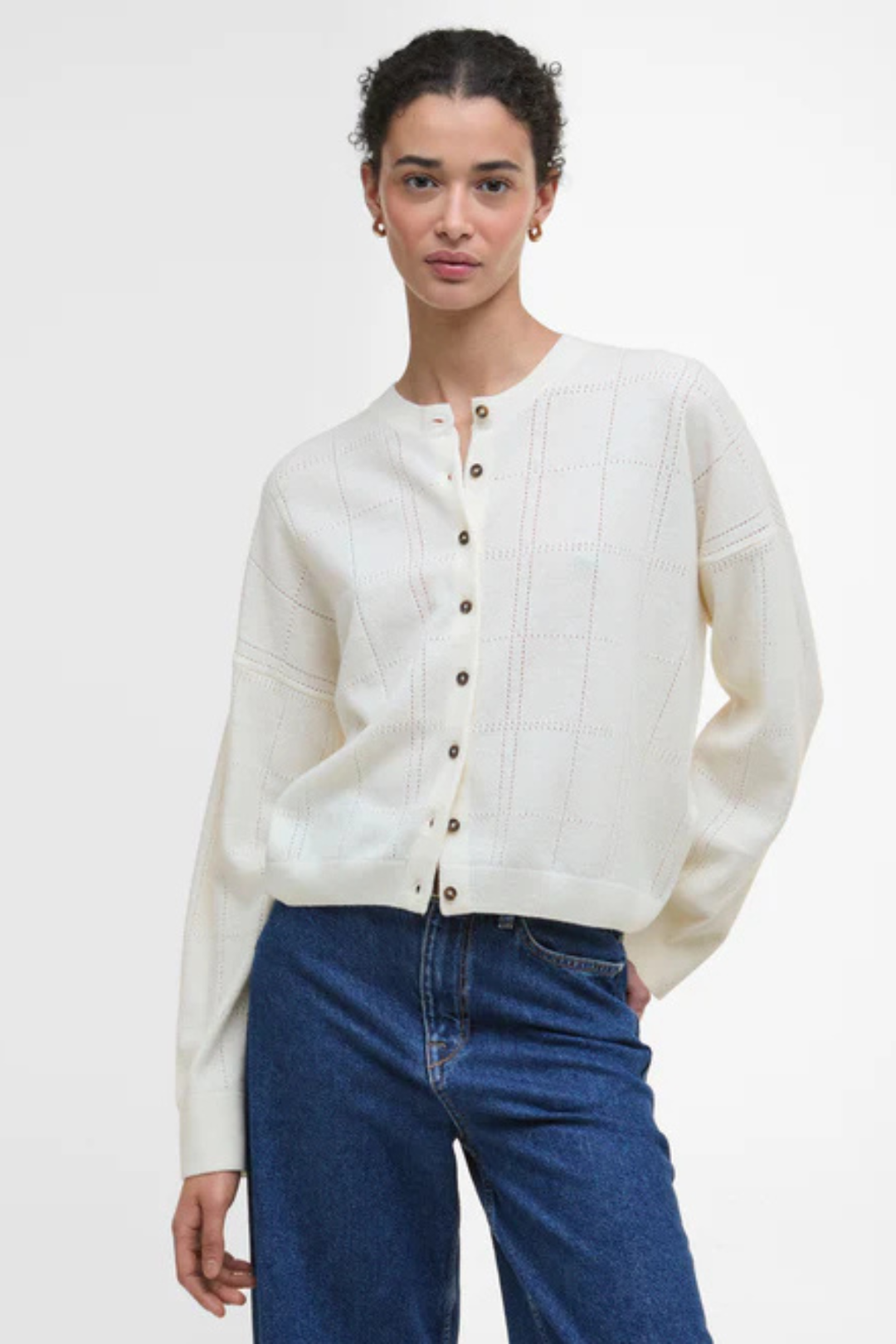 Blakely Knitted Cardigan (Cloud)