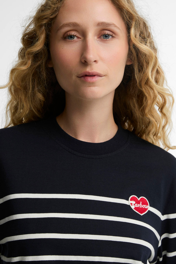 Harling  Striped Top (Dark Navy/Cloud)