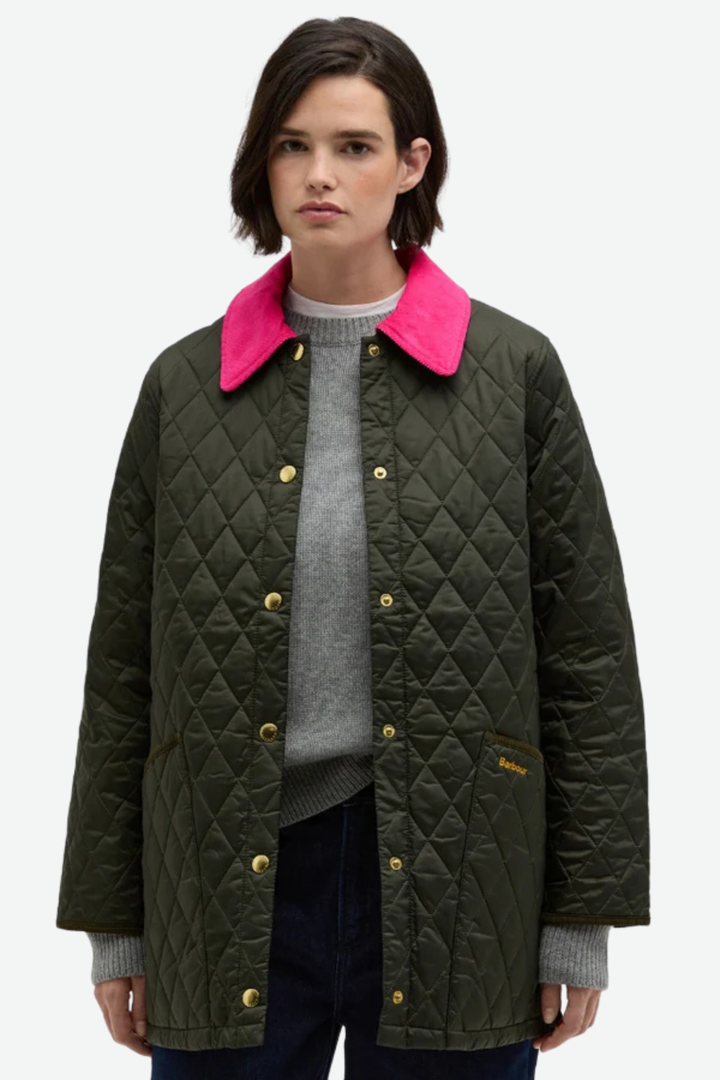 Liddesdale Quilted Jacket (Sage/Fuchsia/Ancient)