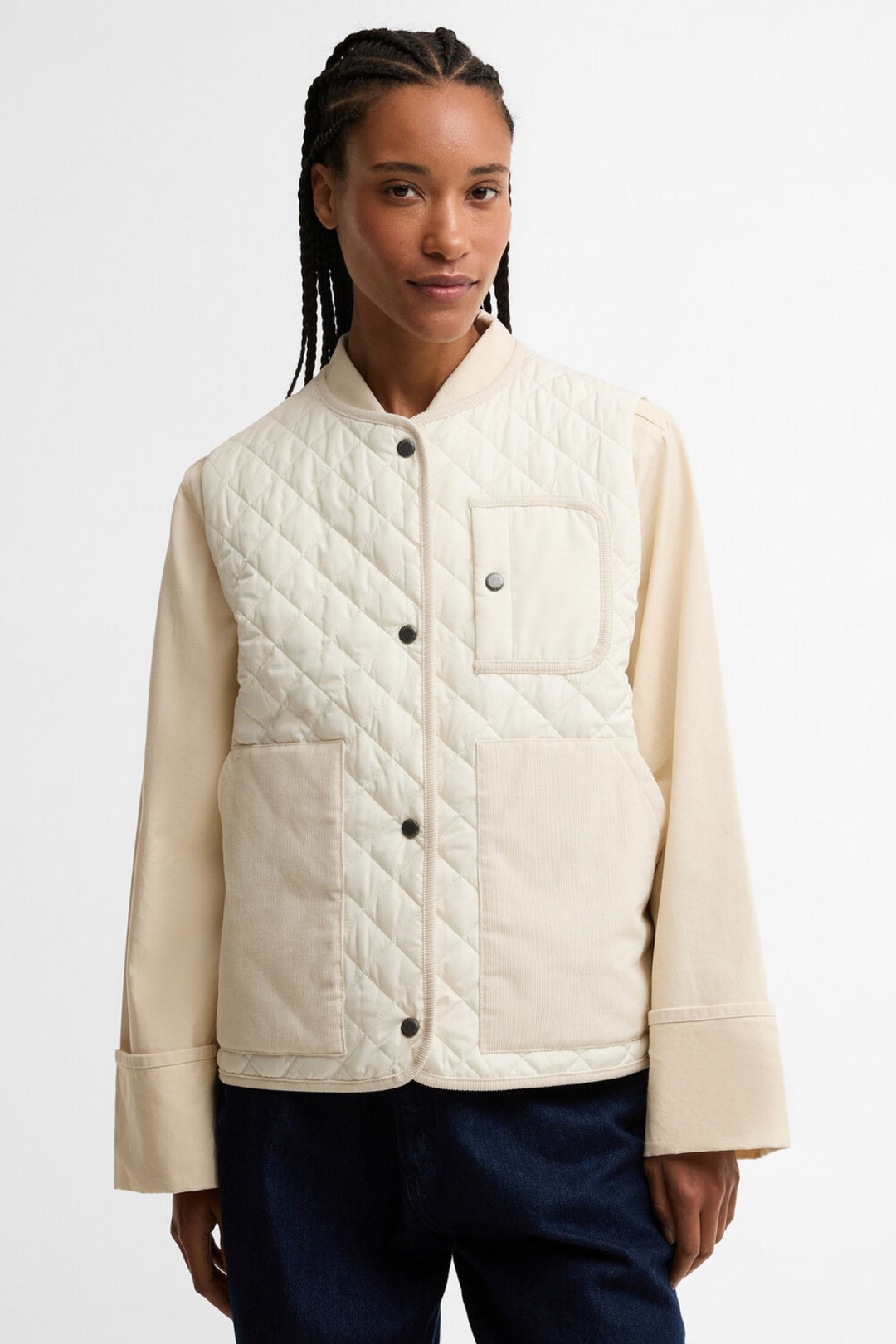 Thulby  Quilted Gilet (Neutral)