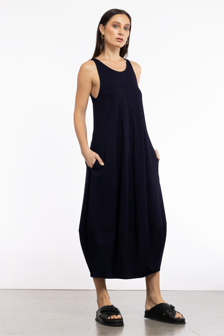 BAY DRESS (NAVY)