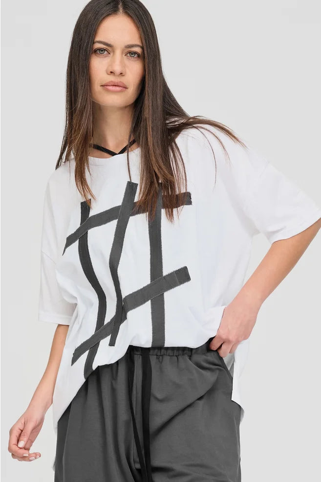 Between Module Tee (Ivory/Pewter)