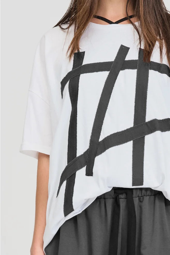 Between Module Tee (Ivory/Pewter)