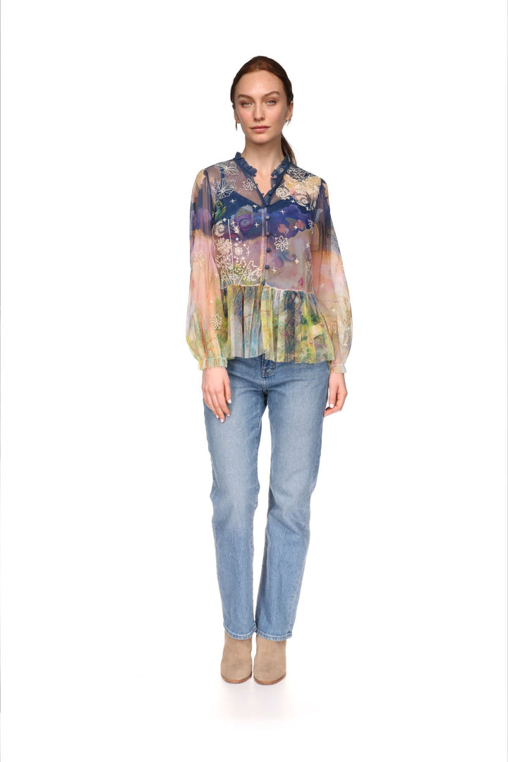 Charlot Mesh Blouse (Aurelius)
