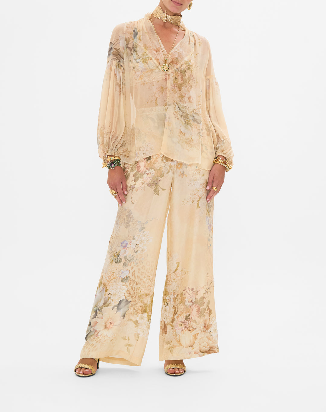 FRILL COLLARED BLOUSE (ADORNED IN ANTIQUITY)