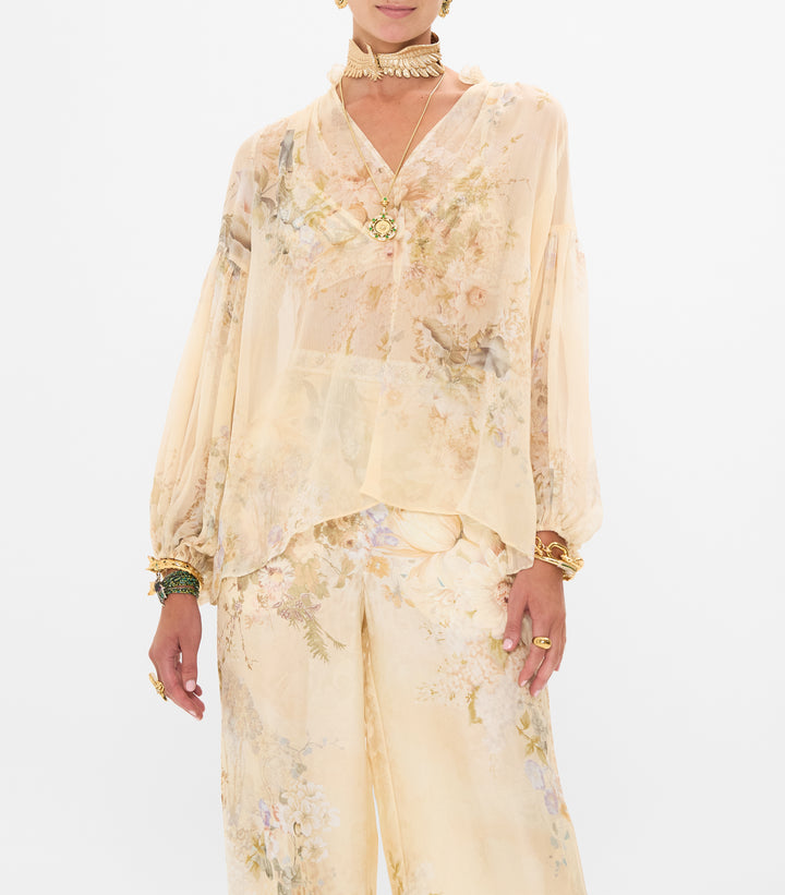 FRILL COLLARED BLOUSE (ADORNED IN ANTIQUITY)