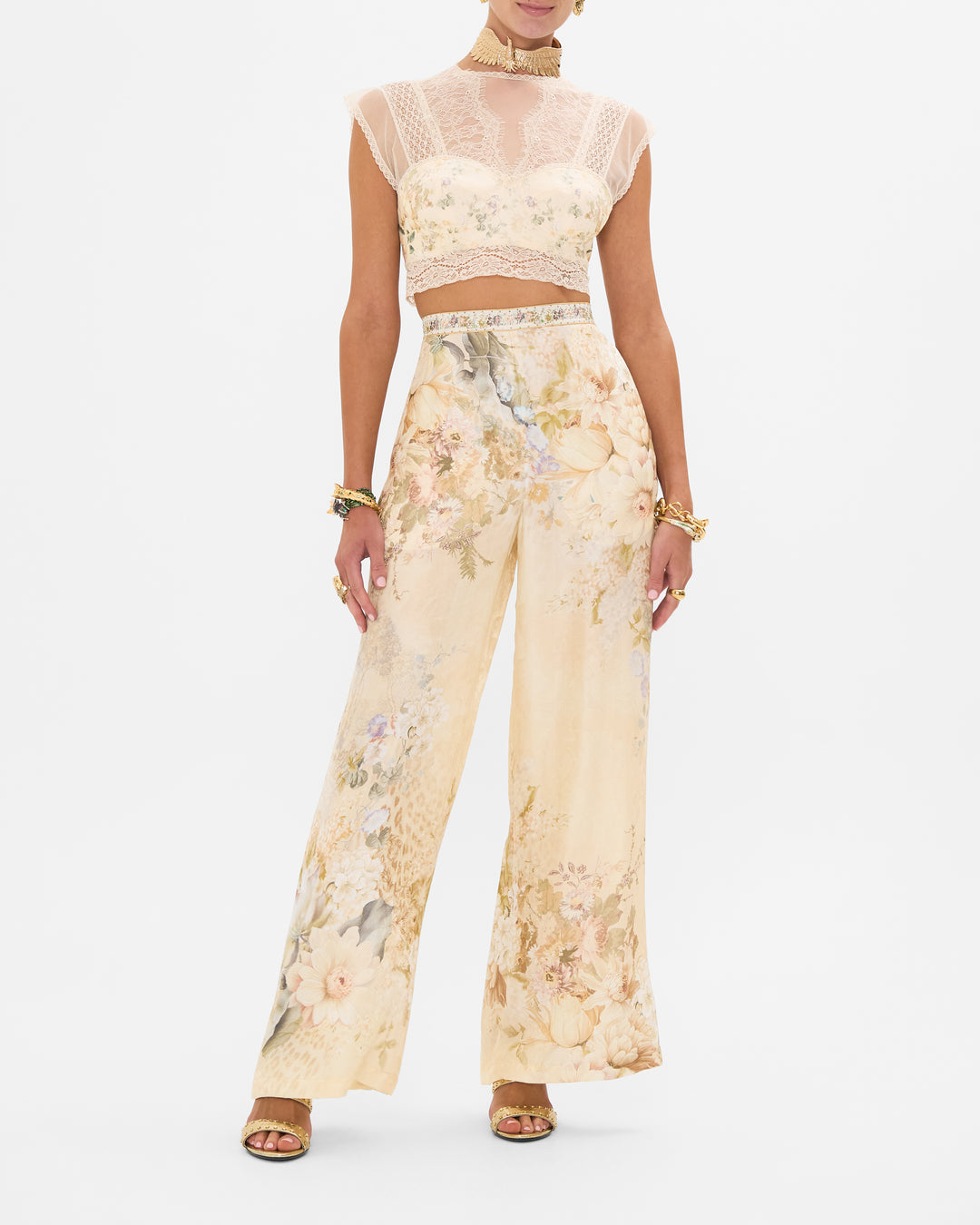 MINIMAL WIDE LEG PANT (ADORNED IN ANTIQUITY)