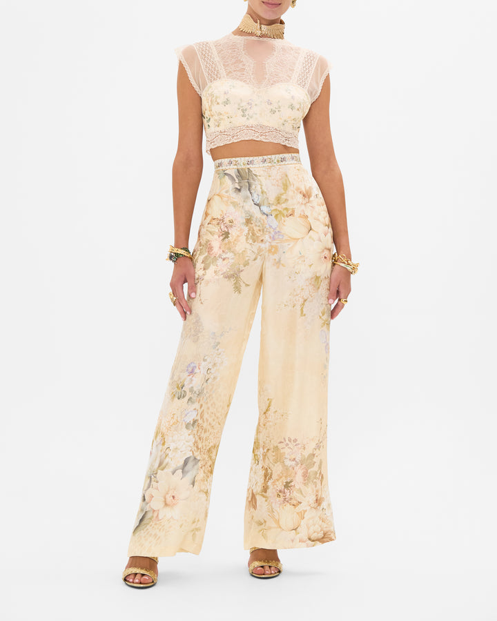 MINIMAL WIDE LEG PANT (ADORNED IN ANTIQUITY)