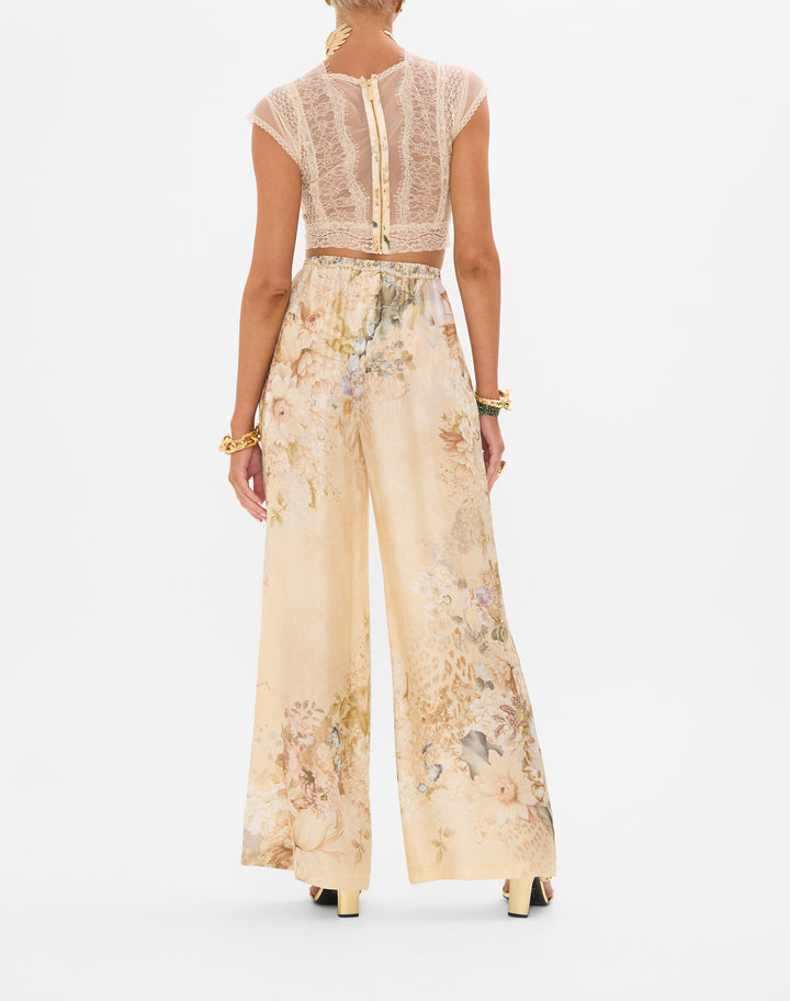 MINIMAL WIDE LEG PANT (ADORNED IN ANTIQUITY)