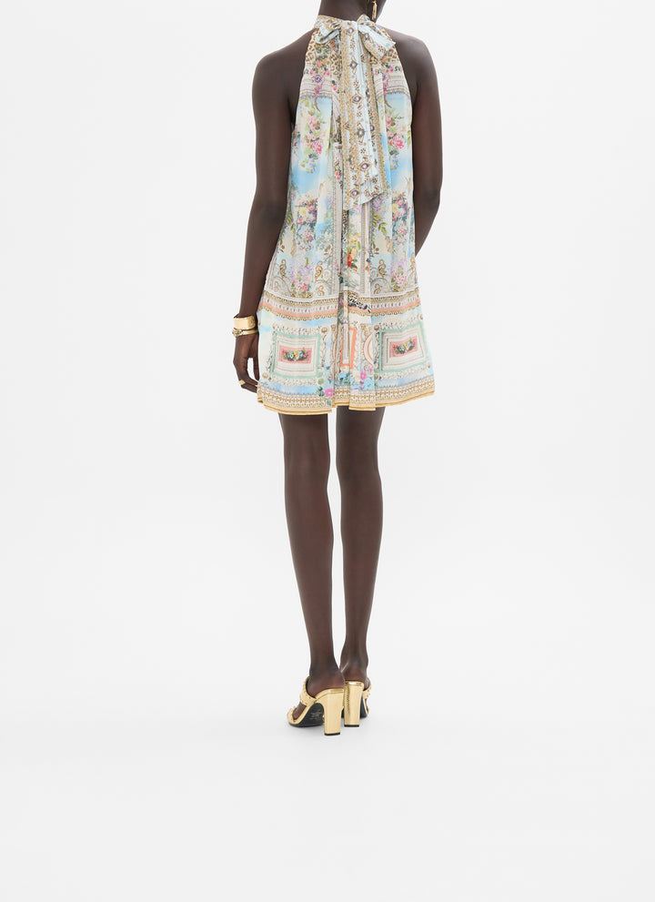 TIE NECK MINI DRESS (WE	ALWAYS HAVE ALEXANDRIA)