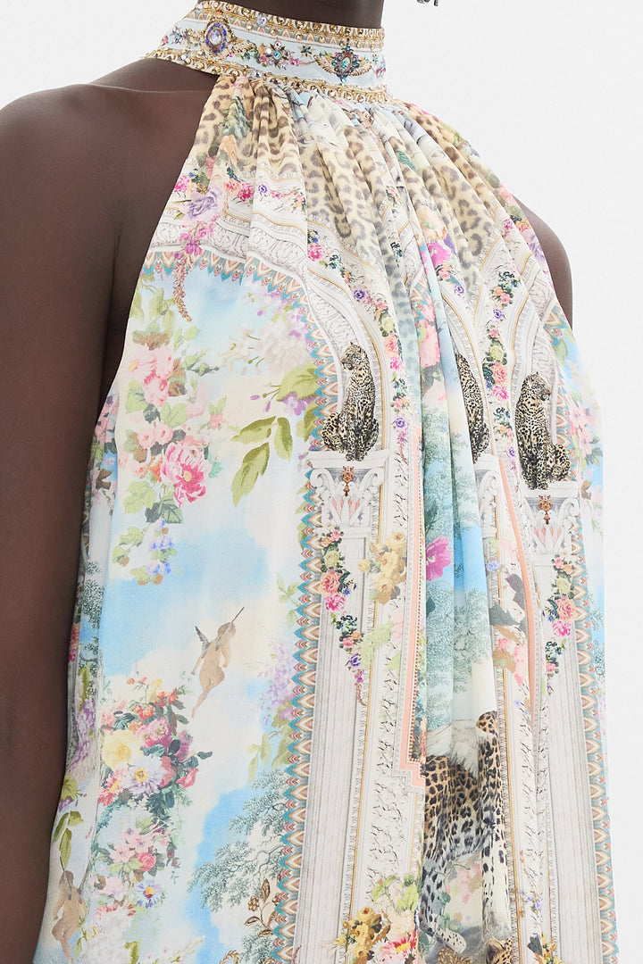 TIE NECK MINI DRESS (WE	ALWAYS HAVE ALEXANDRIA)
