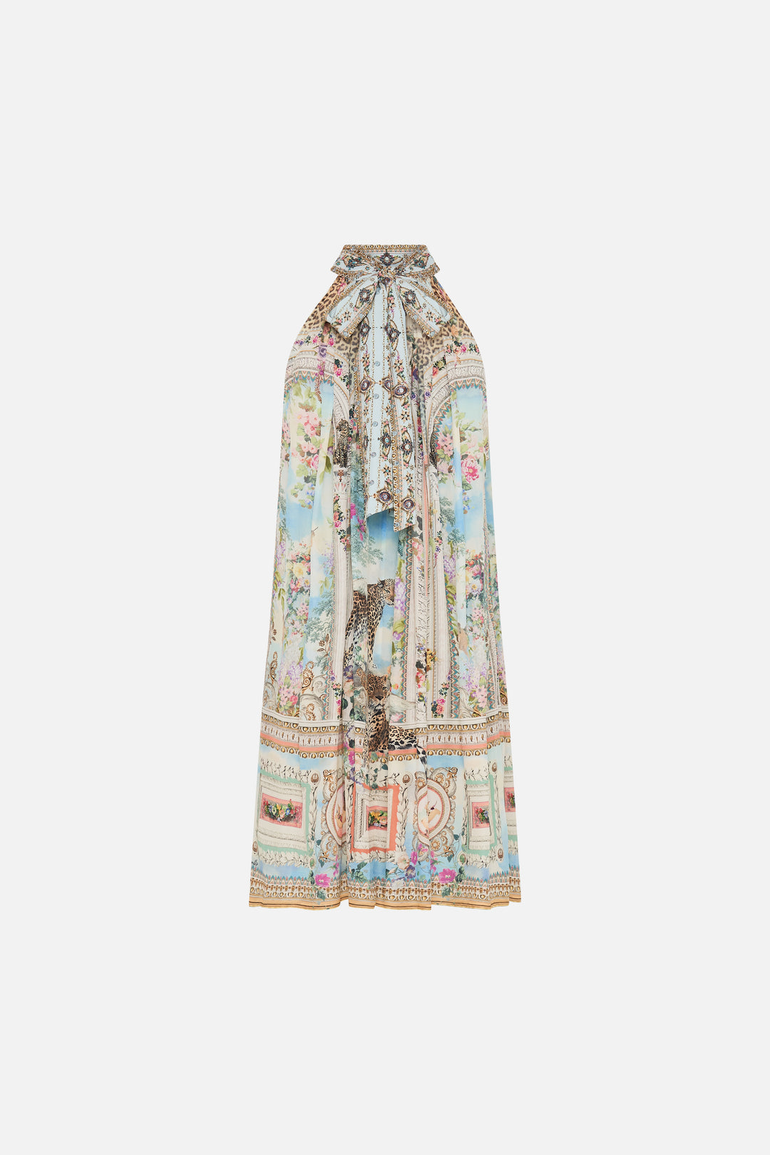 TIE NECK MINI DRESS (WE	ALWAYS HAVE ALEXANDRIA)