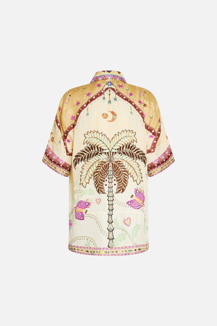 OVERSIZED SHIRT WITH POCKET (ASWAN ABSTRACT)