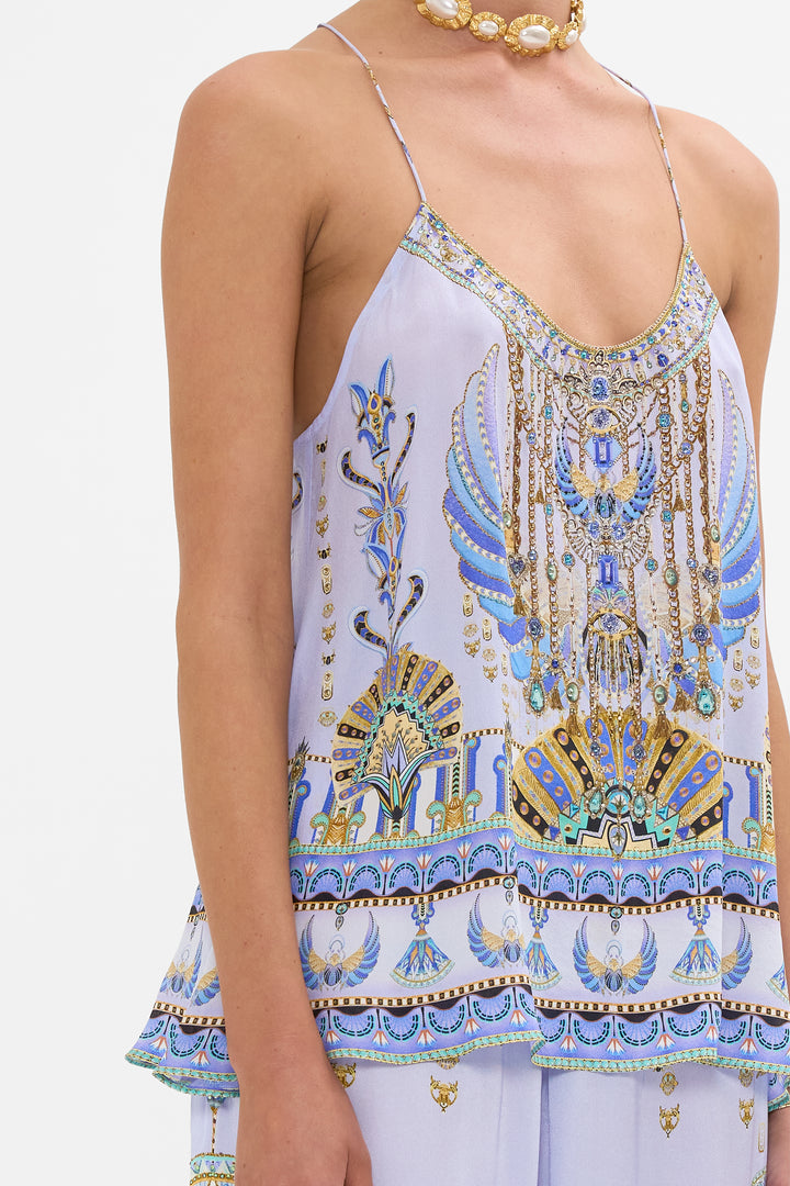 T BACK SHOESTRING TOP (UNDER SCARAB SKIES)