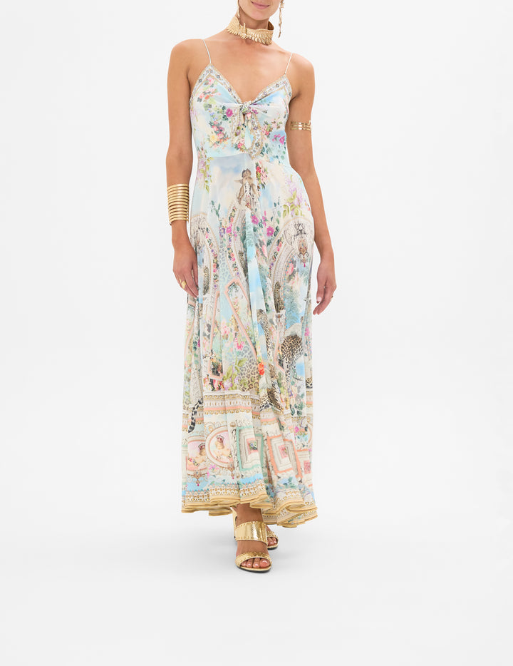 LONG DRESS WITH TIE FRONT (WE ALWAYS HAVE ALEXANDRIA)