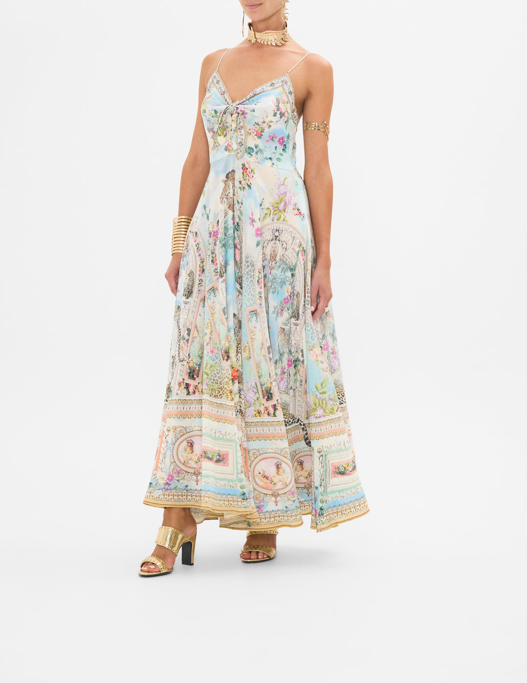 LONG DRESS WITH TIE FRONT (WE ALWAYS HAVE ALEXANDRIA)
