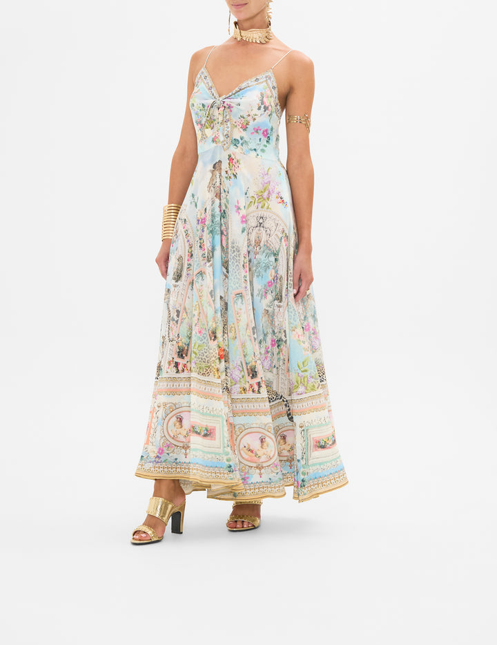 LONG DRESS WITH TIE FRONT (WE ALWAYS HAVE ALEXANDRIA)