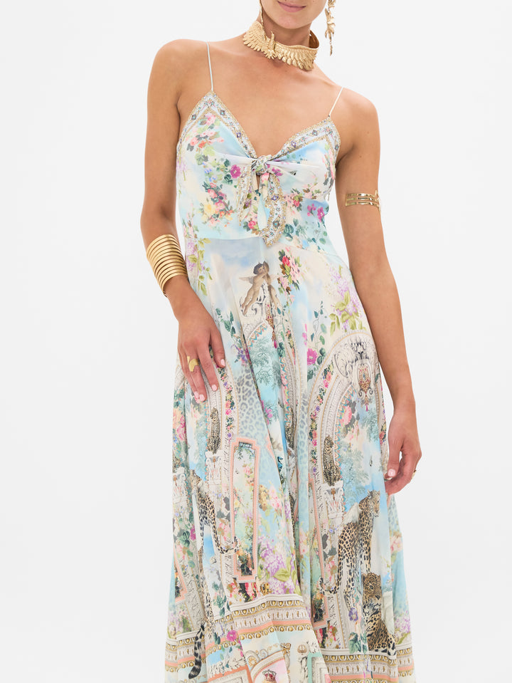 LONG DRESS WITH TIE FRONT (WE ALWAYS HAVE ALEXANDRIA)