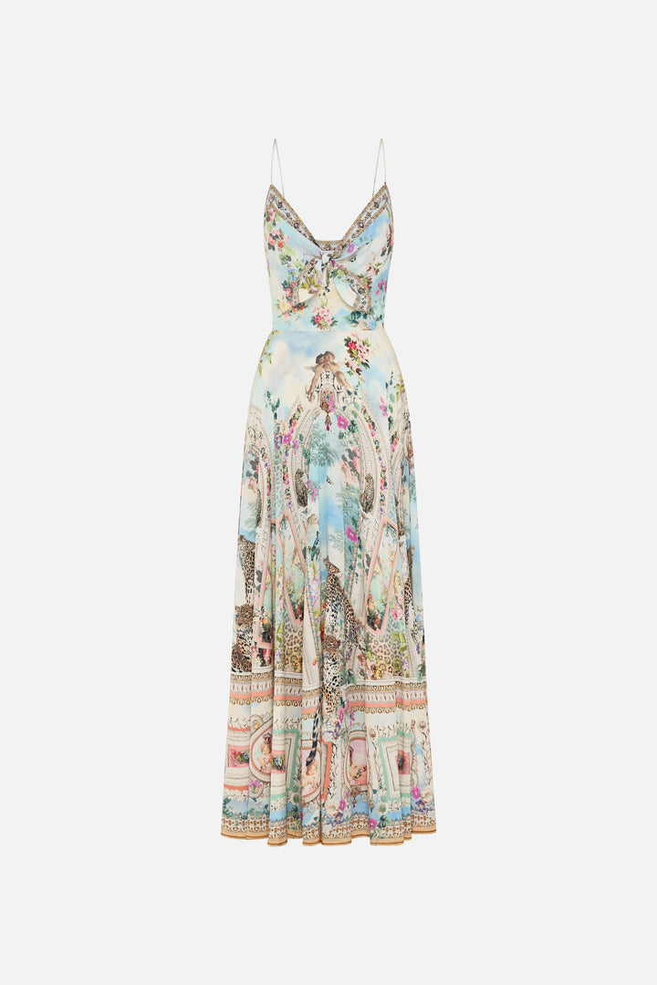 LONG DRESS WITH TIE FRONT (WE ALWAYS HAVE ALEXANDRIA)
