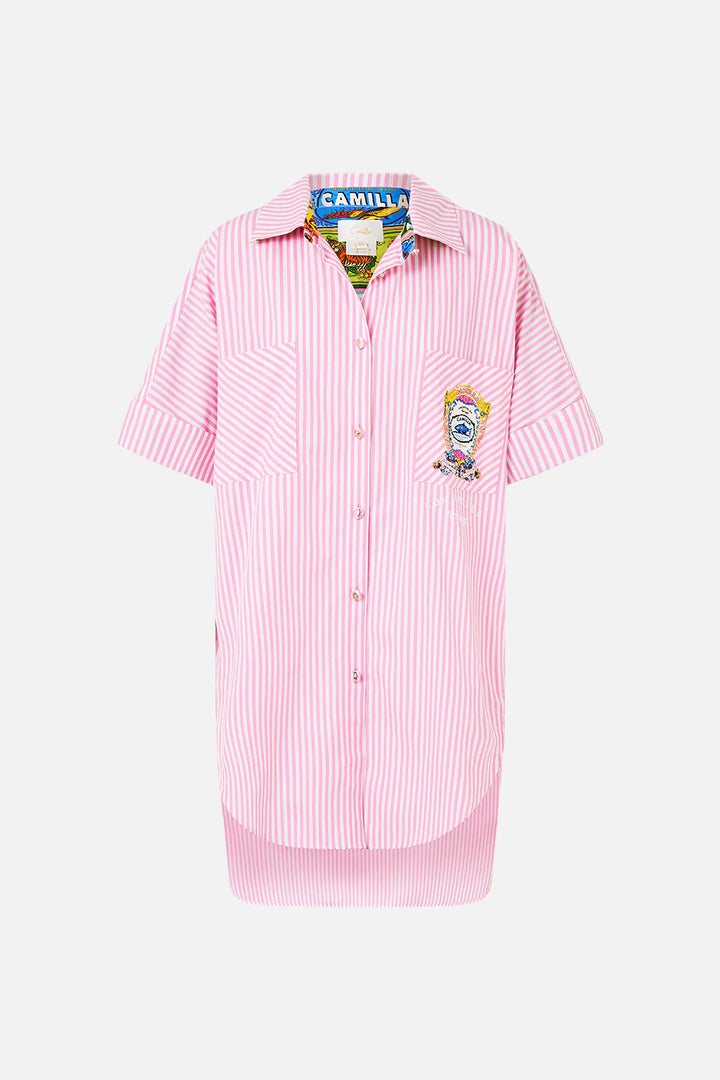 Oversized Pocket Tunic (Salty Splendour)
