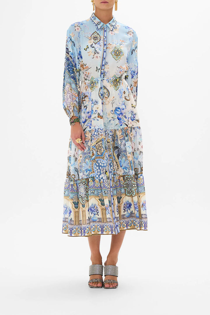 TIERED LONG SHIRT DRESS (AL MANIAL PALACE MEMOIRS)