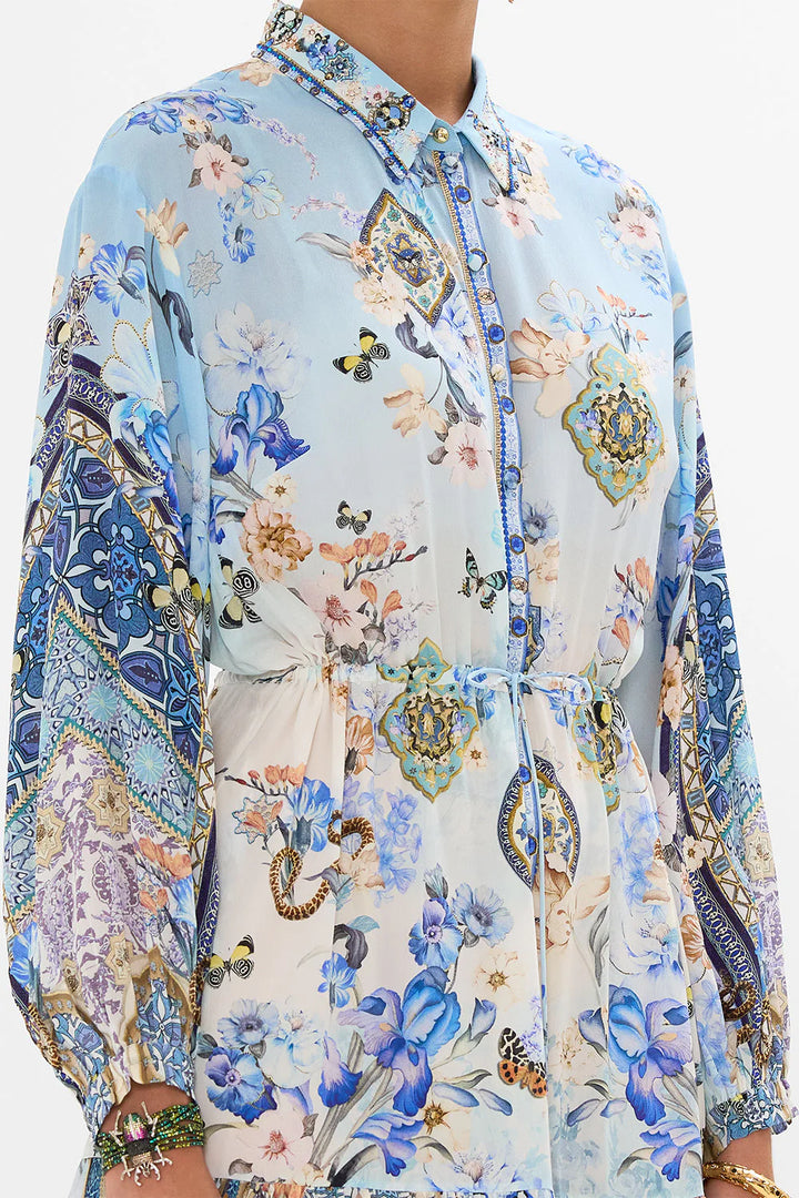 TIERED LONG SHIRT DRESS (AL MANIAL PALACE MEMOIRS)