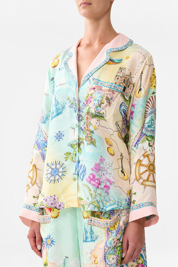 Boxy Pyjama Shirt (Just Coasting)