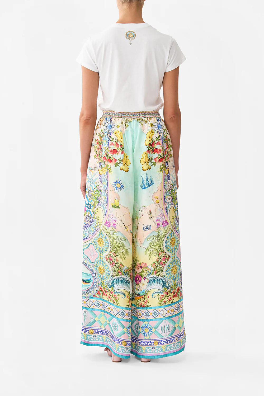 Wide Leg Trousers with Front Pockets (Just Coasting)