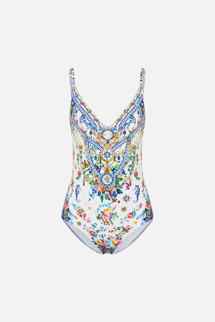Wired v-neck one piece (Tiles Darls)